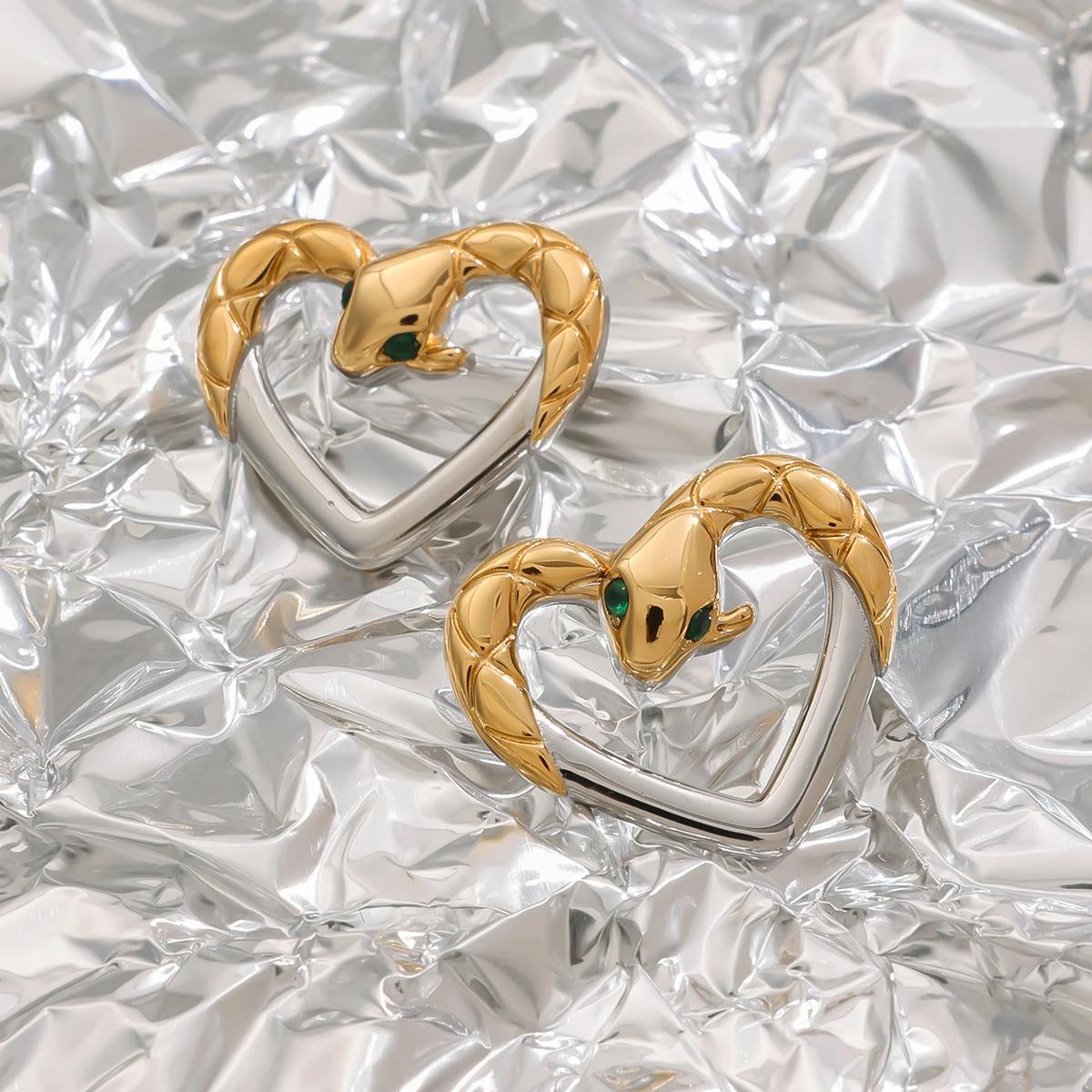 Taylor Swift Dual-Tone Snake Earrings