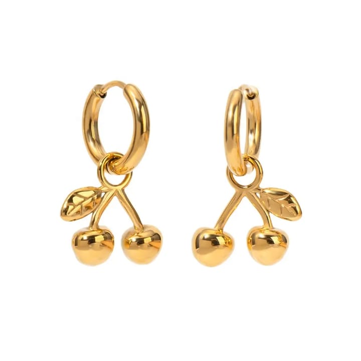 Cherry Drop Earings