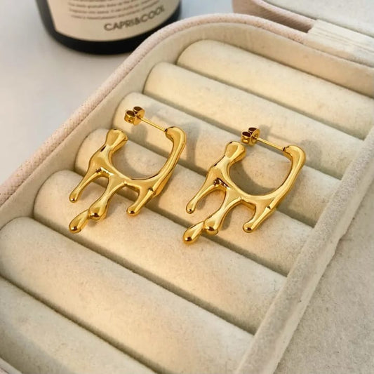 Melted Moonlight Statement Earrings