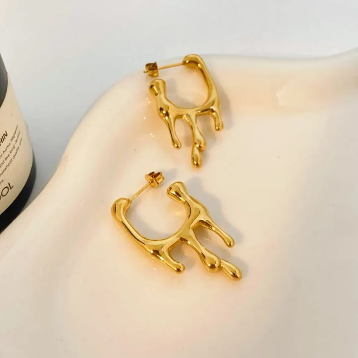 Melted Moonlight Statement Earrings