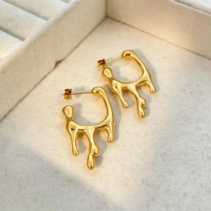 Melted Moonlight Statement Earrings