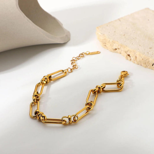Infinity Hustle Bracelet with Knot Links