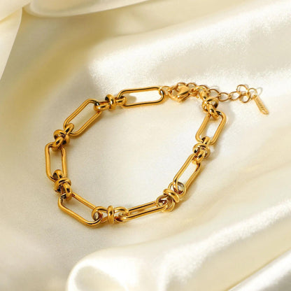 Infinity Hustle Bracelet with Knot Links