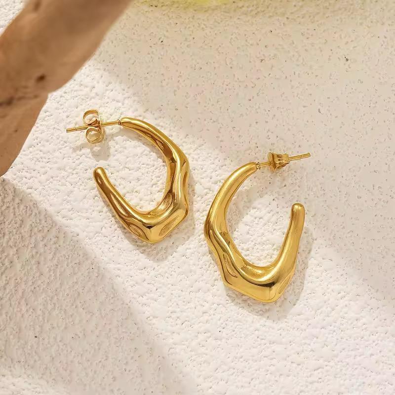 Molten Moon Gold Hoops