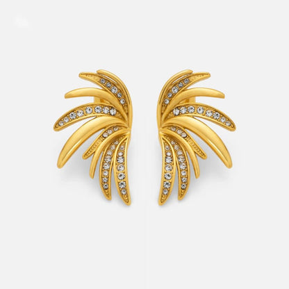 Starlit Wings Studded Earrings