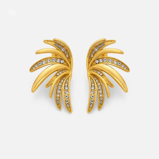 Starlit Wings Studded Earrings