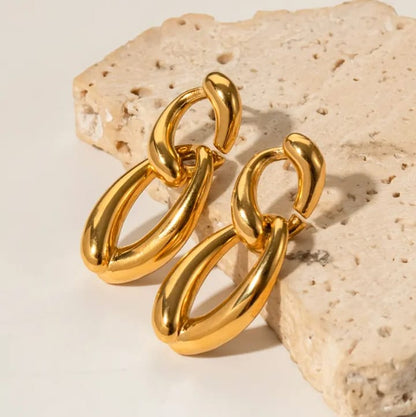 Afterparty Chain-Link Hoop Dangles
