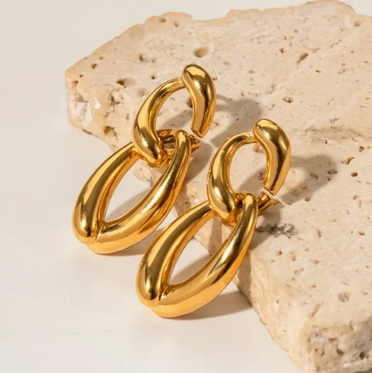 Afterparty Chain-Link Hoop Dangles