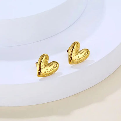 Gilded Love Mini Heart Stud