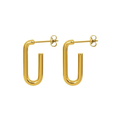 ✓ 18K gold-plated U-hoop design
✓ Waterproof, anti-tarnish, hypoallergenic
✓ Lightweight yet impactful
✓ Demi-fine style for modern classics
✓ Ideal for minimalist look