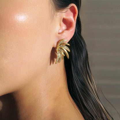 Starlit Wings Studded Earrings